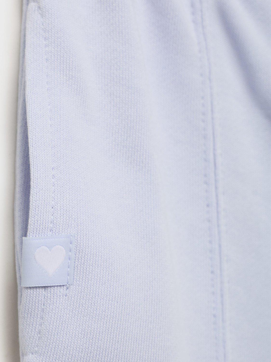 Product image 4 of 4, which shows Mango Kids' Cotton Joggers, Lt-pastel Blue, 10 years