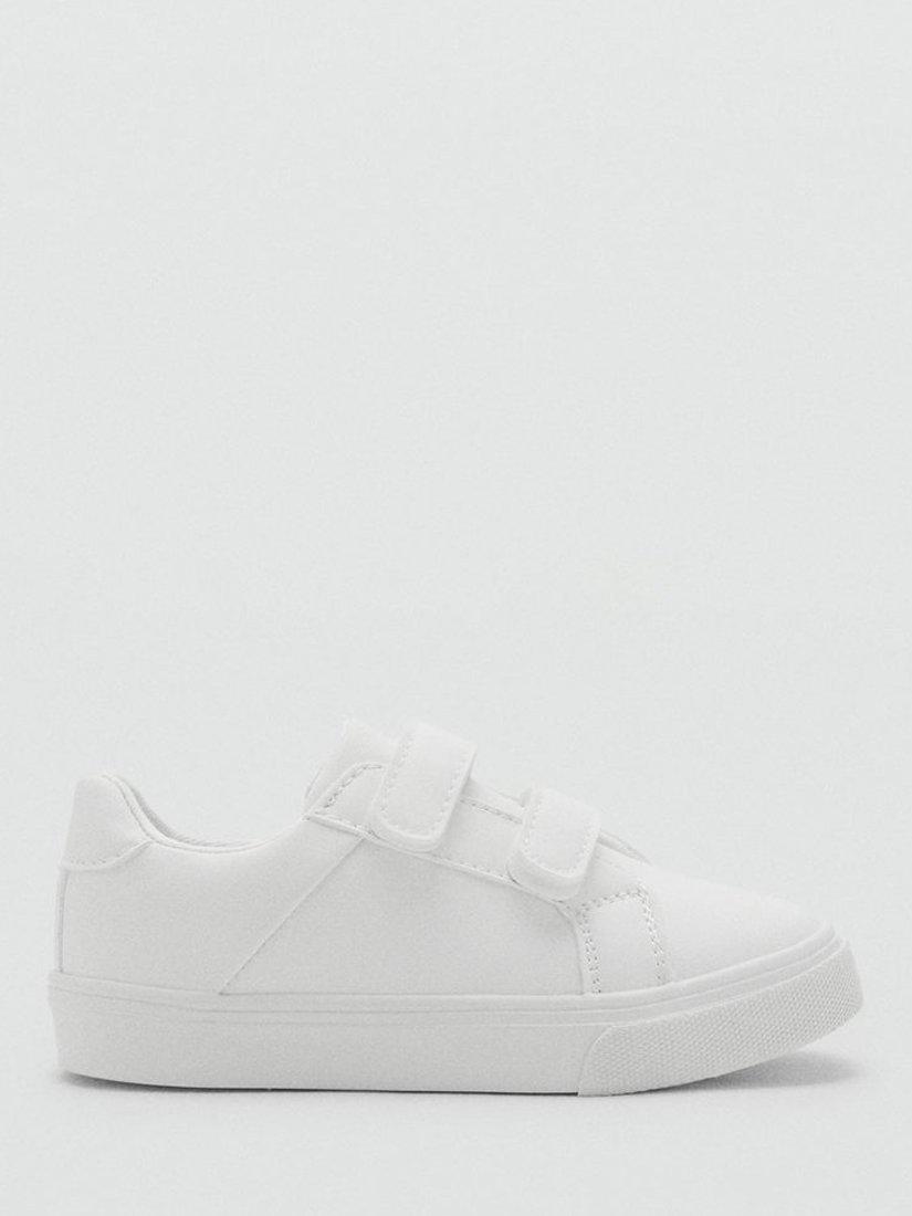 Product image 1 of 4, which shows Mango Kids' Adam B Trainers, White, 10 Jnr