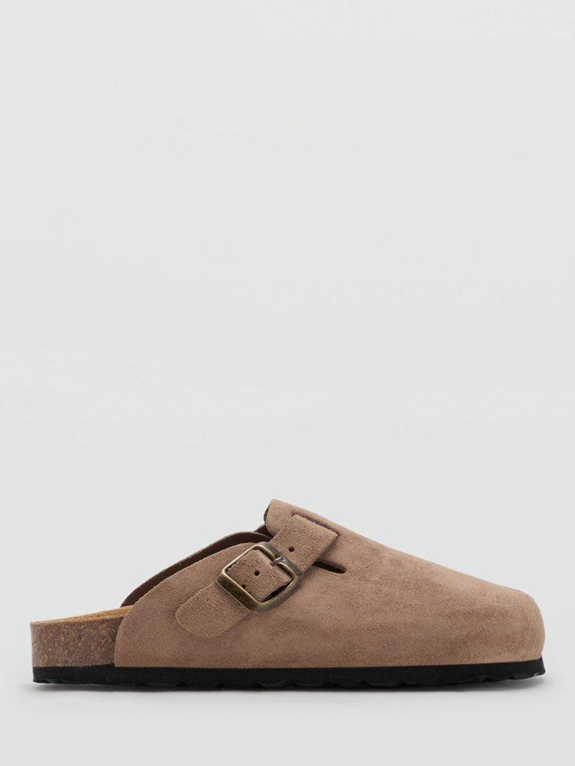 Mango Kids' Biob Slip On Clogs, Medium Brown