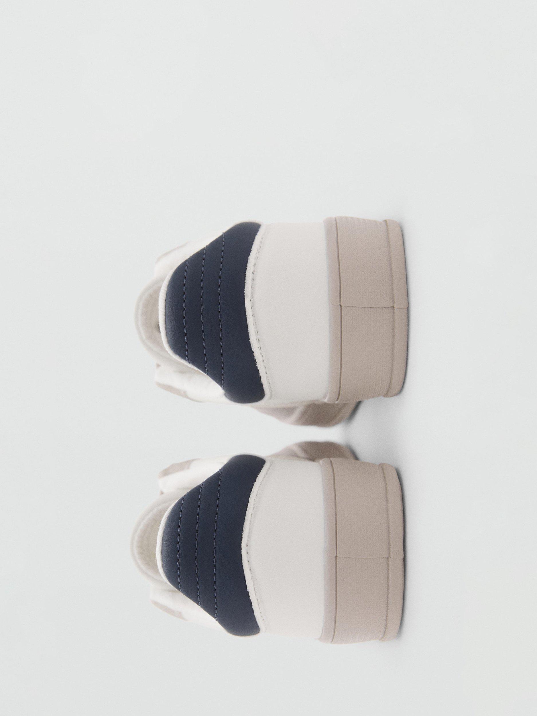 Product image 3 of 4, which shows Mango Kids' Greto Trainers, Natural White, 1