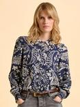 Brakeburn Patti Paisley Long Sleeve Collared Blouse