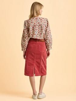 Brakeburn Debbie Corduroy Skirt, Pink - view 2, Pink