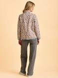 Brakeburn Colehill Cotton Blend Floral Zip Neck Sweatshirt