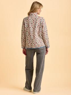 Brakeburn Colehill Cotton Blend Floral Zip Neck Sweatshirt - view 2, Cream