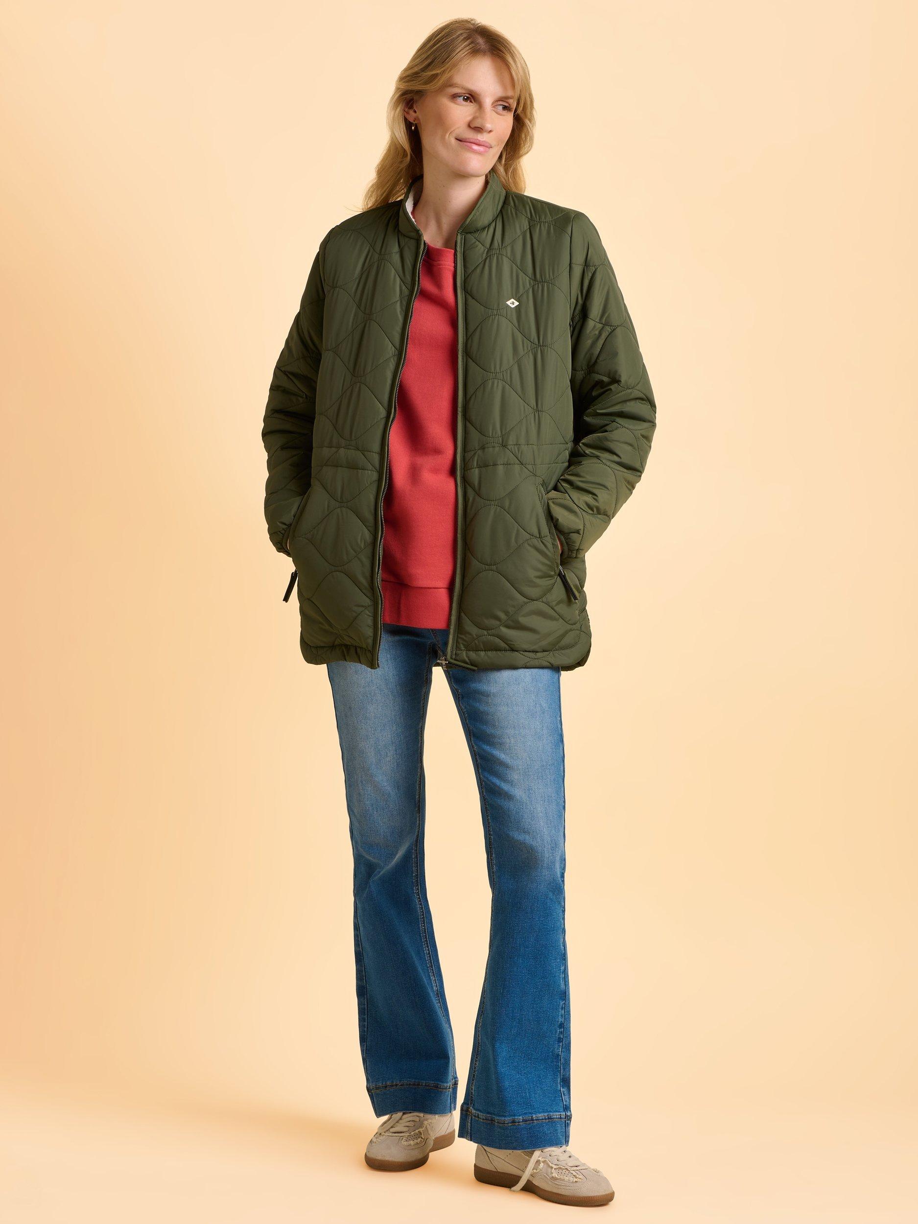 Product image 7 of 7, which shows Brakeburn Ferndown Crew Neck Sweatshirt, Red, 8