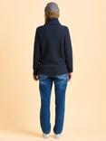 Brakeburn Modern Cowl Neck Sweatshirt, Navy