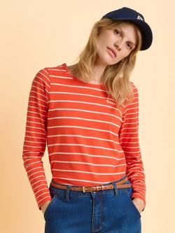 Brakeburn Branksome Stripe Top, Red, Red