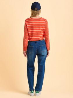 Brakeburn Branksome Stripe Top, Red - view 2, Red