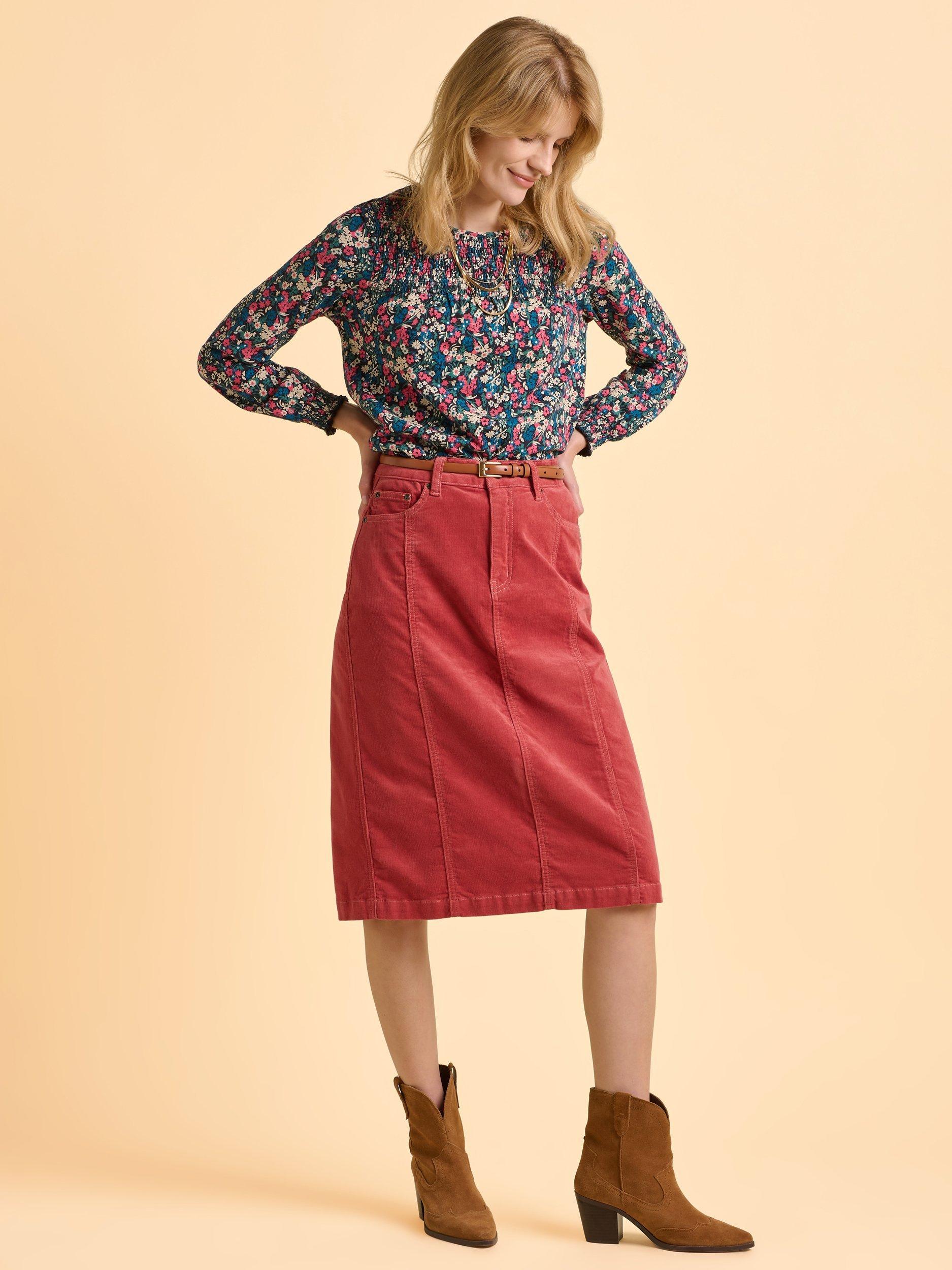 Product image 5 of 7, which shows Brakeburn Brenda Long Sleeve T-Shirt, Blue, 8