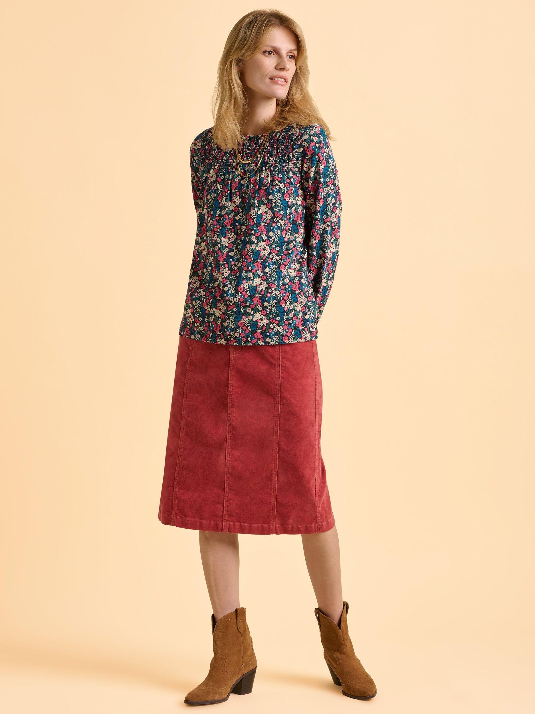 Product image 6 of 7, which shows Brakeburn Brenda Long Sleeve T-Shirt, Blue, 8