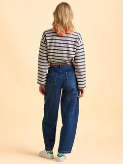 Brakeburn Chesil Long Sleeve Cotton T-shirt - view 2, Cream