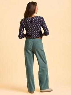 Brakeburn Freya Floral Long Sleeve Jersey T-Shirt - view 2, Blue