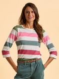 Brakeburn Lulworth Stripe Top, Cream