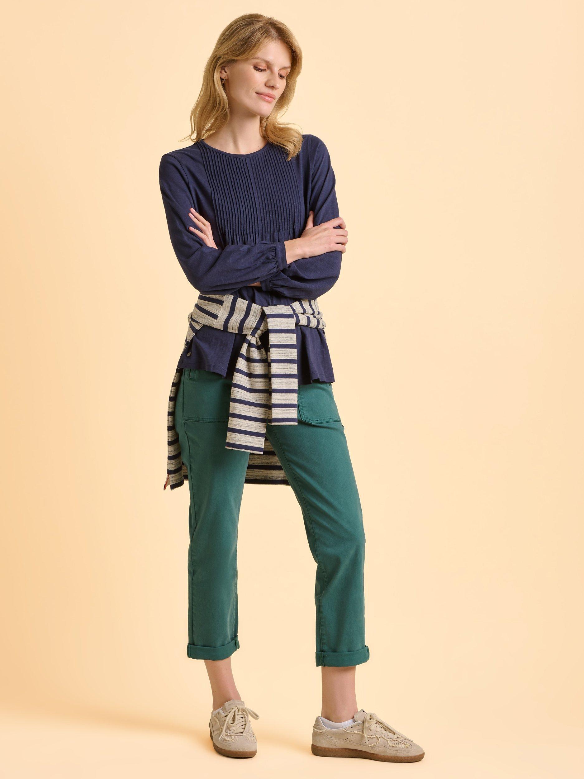 Product image 5 of 5, which shows Brakeburn Ocean Breeze Long Sleeve Top, Blue, 8