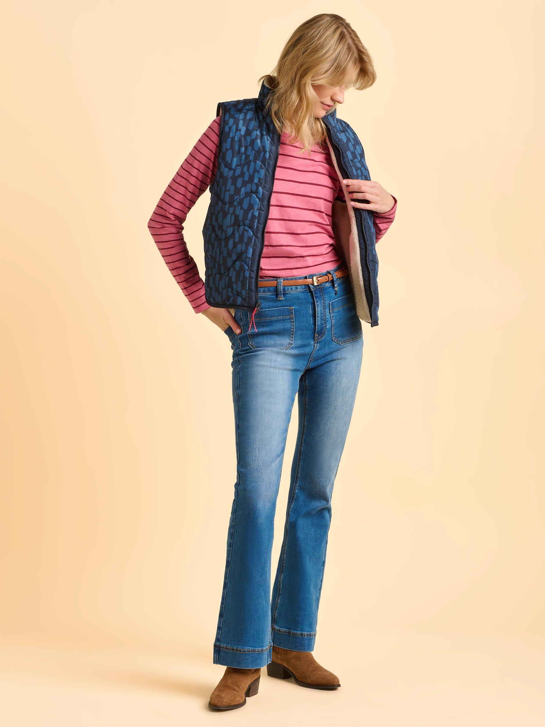 Product image 5 of 6, which shows Brakeburn Studland Long Sleeve T-Shirt, Pink, 8