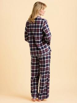 Brakeburn Lilliput Cotton Blend Check Print Pyjamas - view 2, Blue