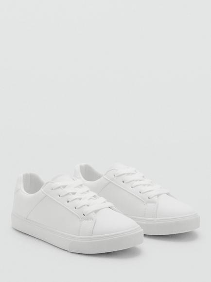 Mango Kids' Adam Trainers, White - view 2, White