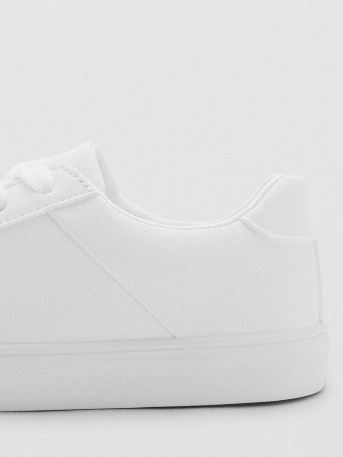 Product image 3 of 4, which shows Mango Kids' Adam Trainers, White, 1