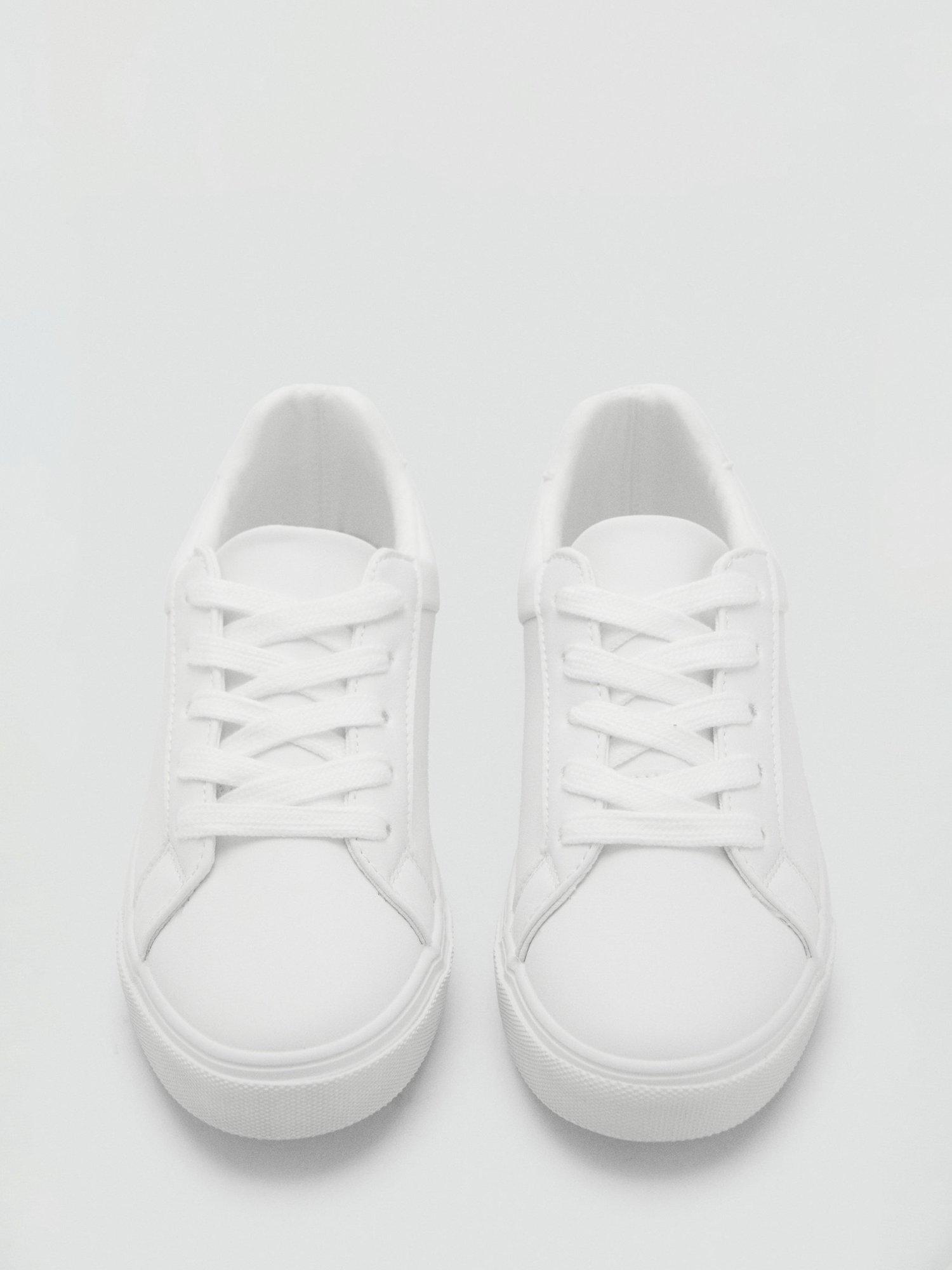Product image 4 of 4, which shows Mango Kids' Adam Trainers, White, 1