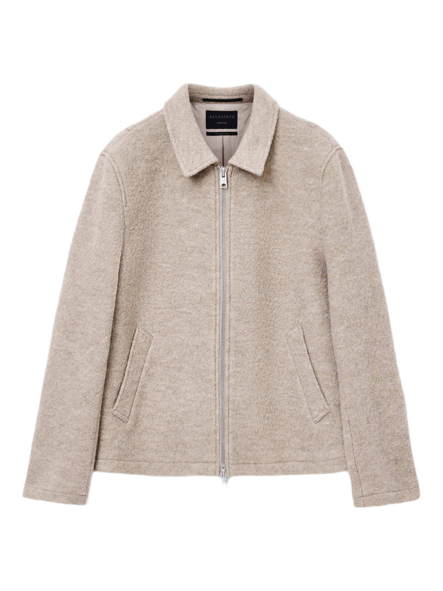 Product image 4 of 8, which shows AllSaints Celeste Wool Jacket, Nutmeg Brown, L