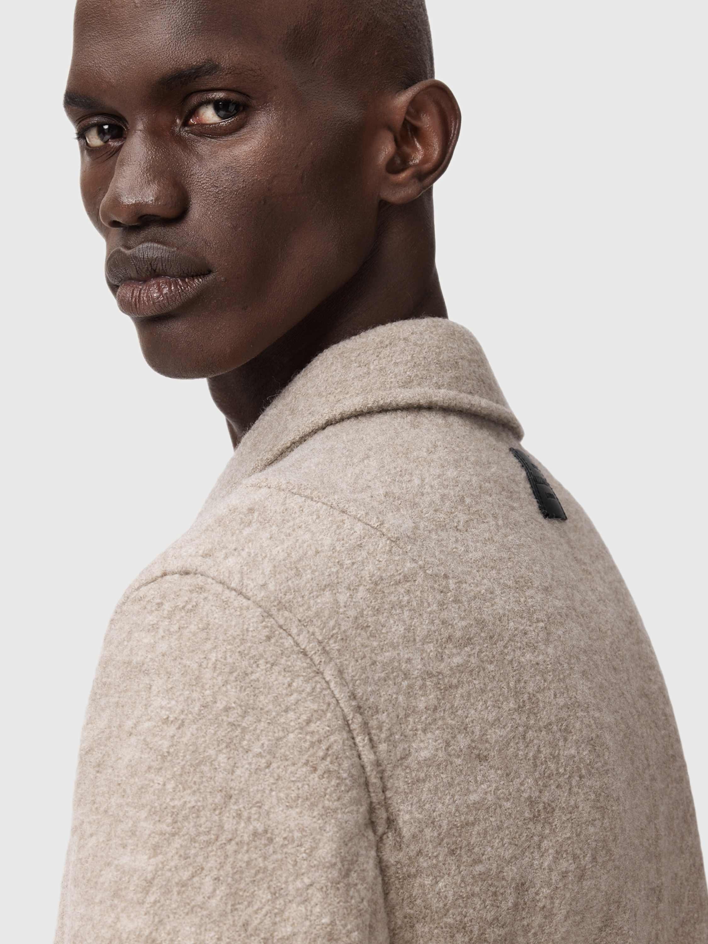 Product image 5 of 8, which shows AllSaints Celeste Wool Jacket, Nutmeg Brown, L