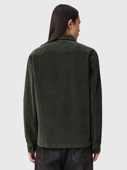 AllSaints Hawker Cotton Blend Shirt - view 2, Gull Brown