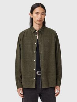 AllSaints Lorella Cotton Shirt, Log Brown