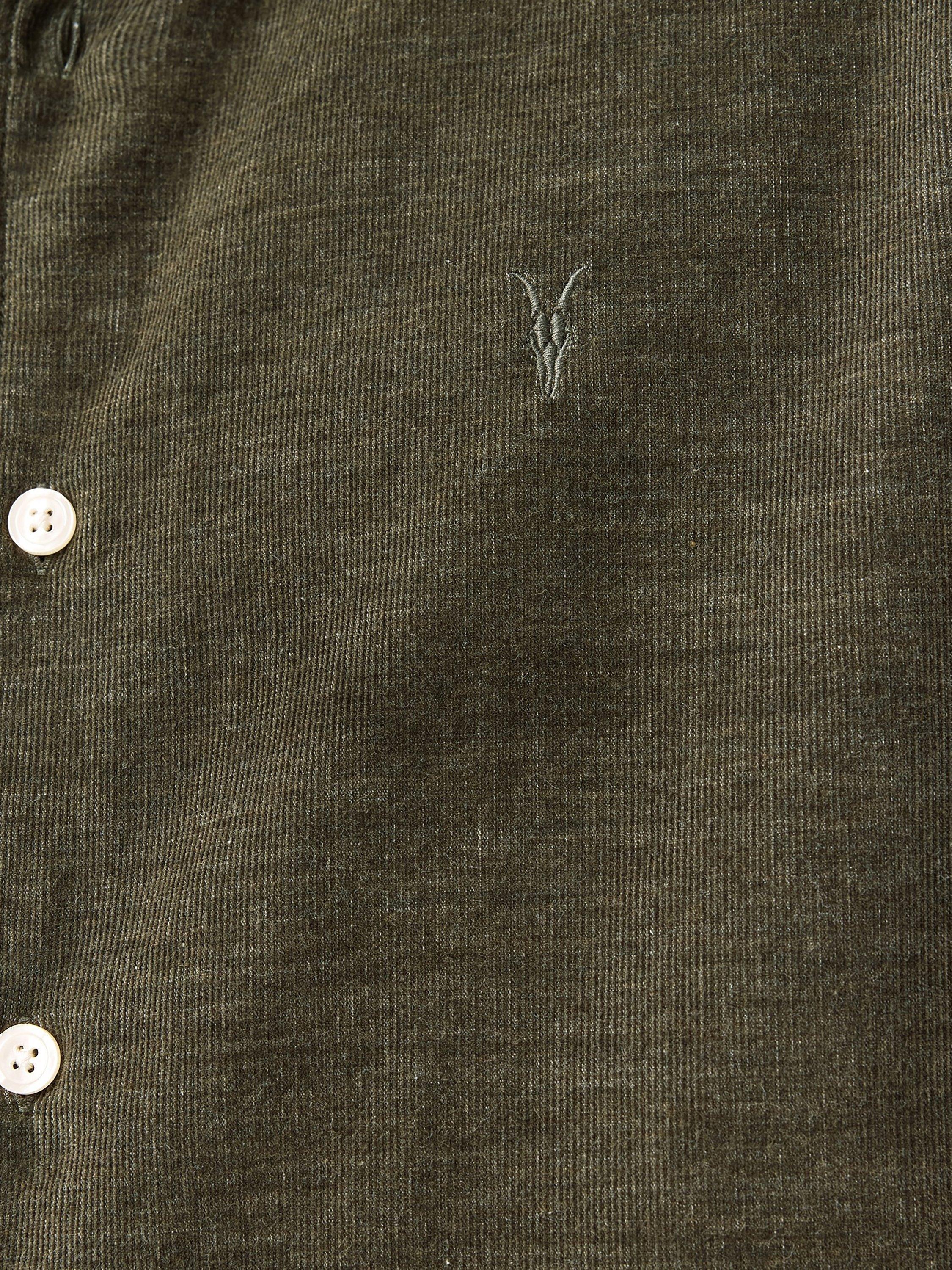 Product image 5 of 8, which shows AllSaints Lorella Cotton Shirt, Log Brown, L