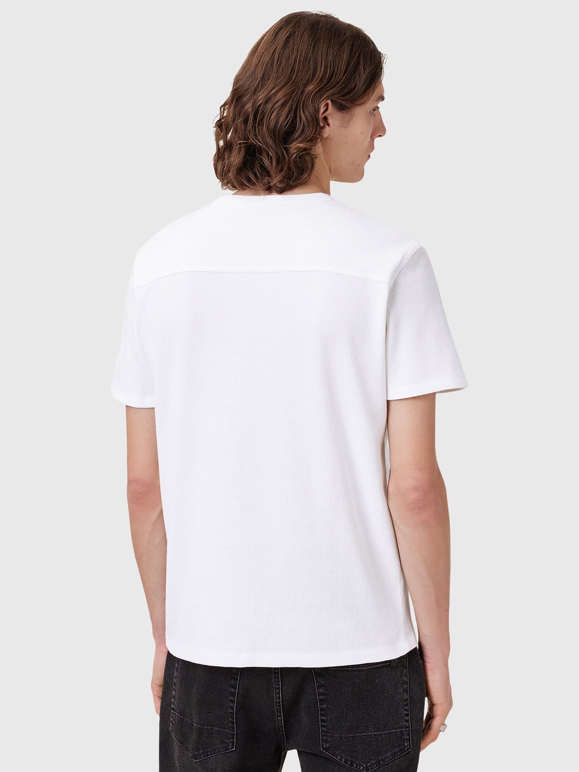 Product image 2 of 7, which shows AllSaints Ellis Cotton T-Shirt, Chalk White, L