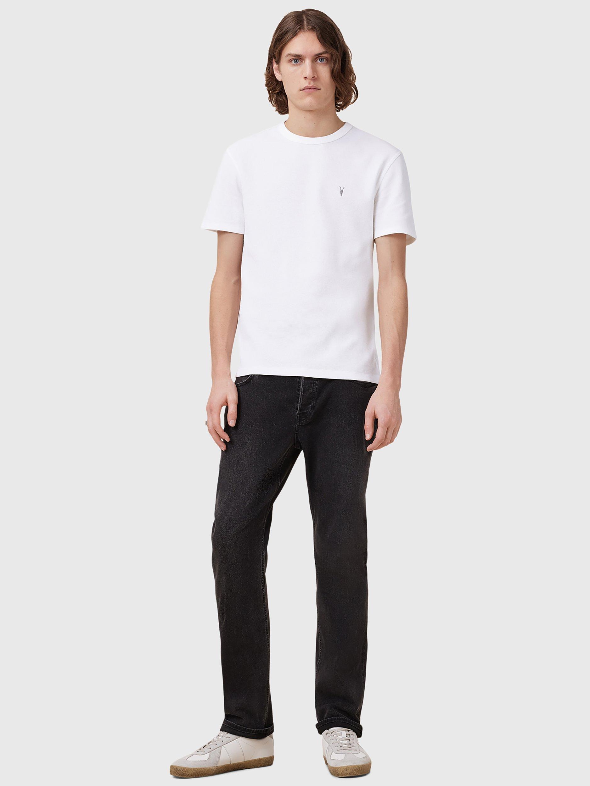 Product image 3 of 7, which shows AllSaints Ellis Cotton T-Shirt, Chalk White, L