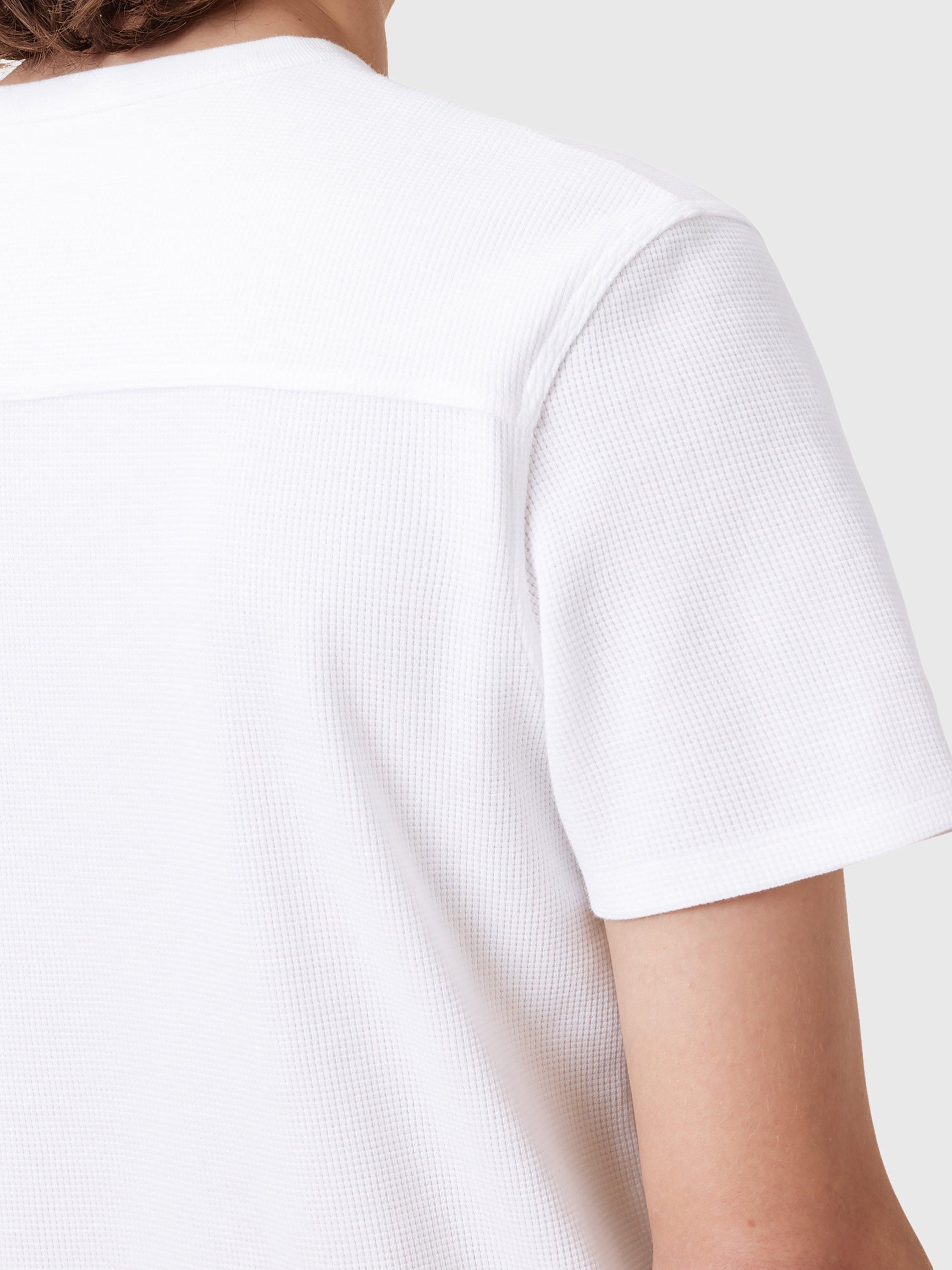 Product image 7 of 7, which shows AllSaints Ellis Cotton T-Shirt, Chalk White, L