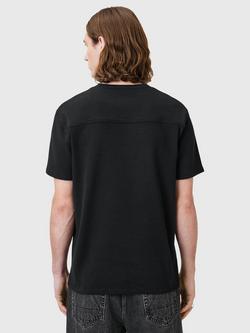 AllSaints Ellis Cotton T-Shirt - view 2, Jet Black