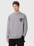 AllSaints Orlando Cotton Sweatshirt, March Grey