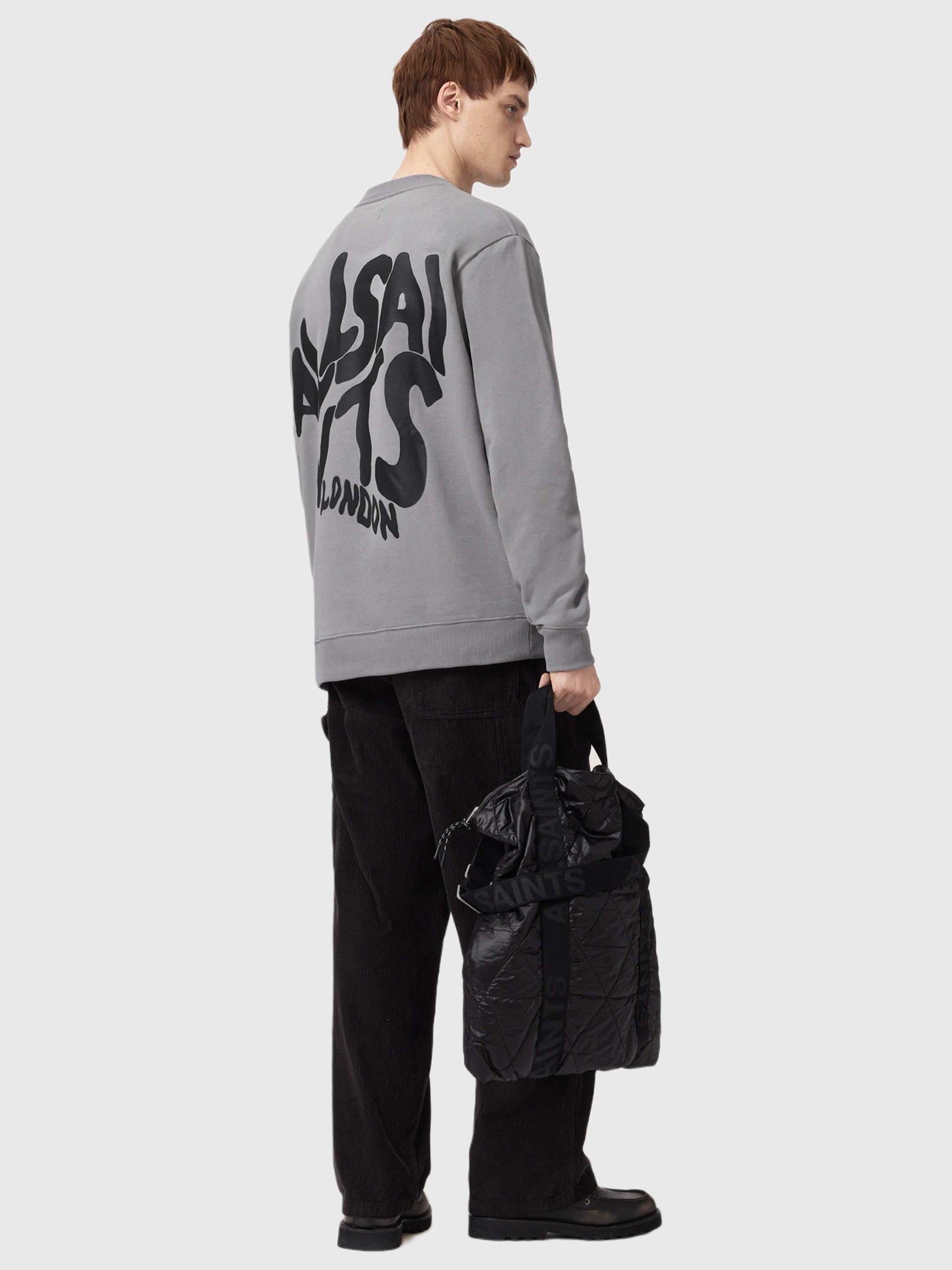Product image 7 of 8, which shows AllSaints Orlando Cotton Sweatshirt, March Grey, M