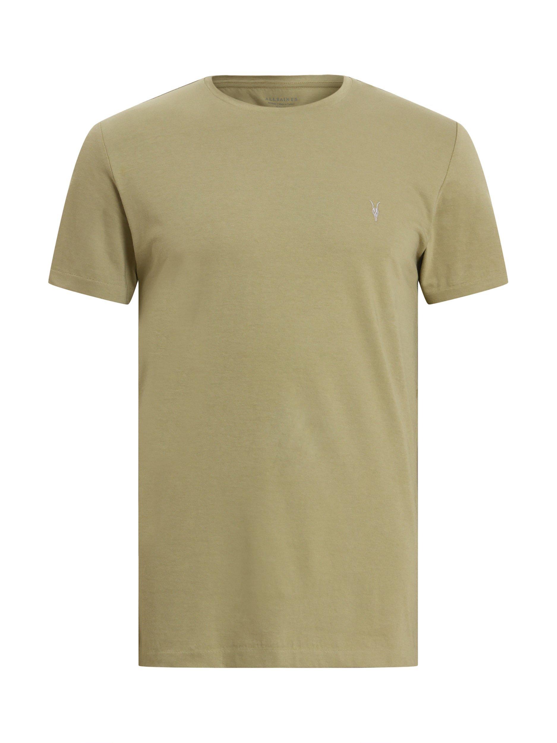 Product image 4 of 8, which shows AllSaints Tonic Cotton T-Shirt, Lichen Green, L