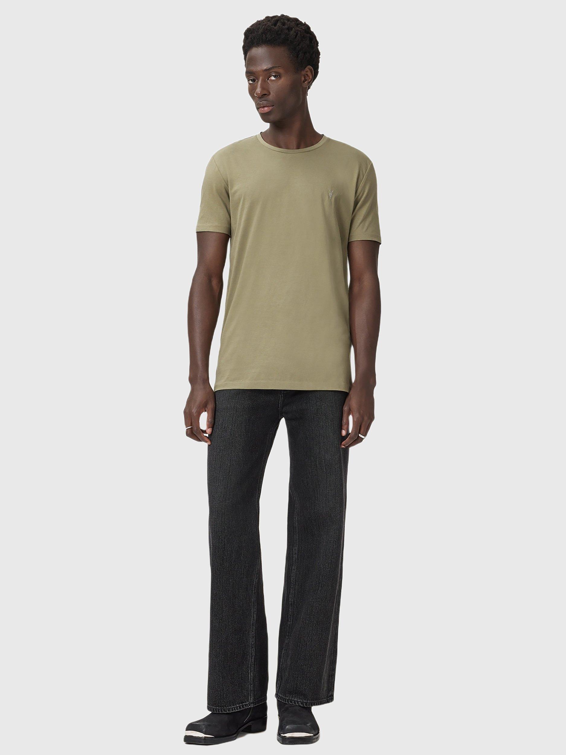 Product image 6 of 8, which shows AllSaints Tonic Cotton T-Shirt, Lichen Green, L