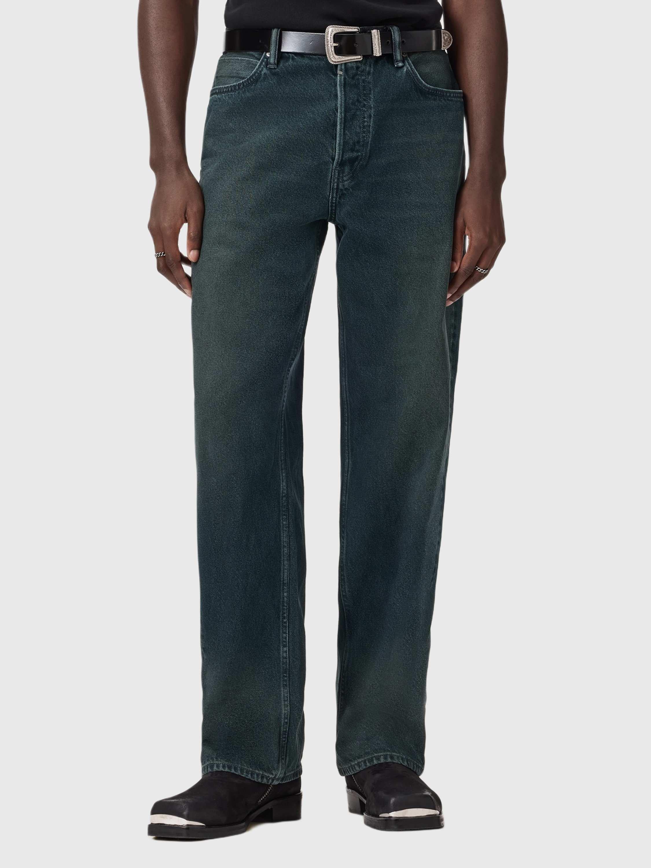 AllSaints Mullen Slim Fit Jeans, Phantom Blue