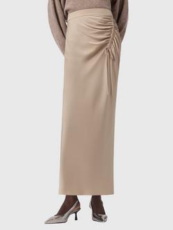 AllSaints Alexia Maxi Skirt, Taupe Grey