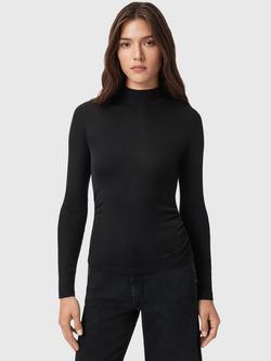 AllSaints Rina Roll Neck Jumper, Black