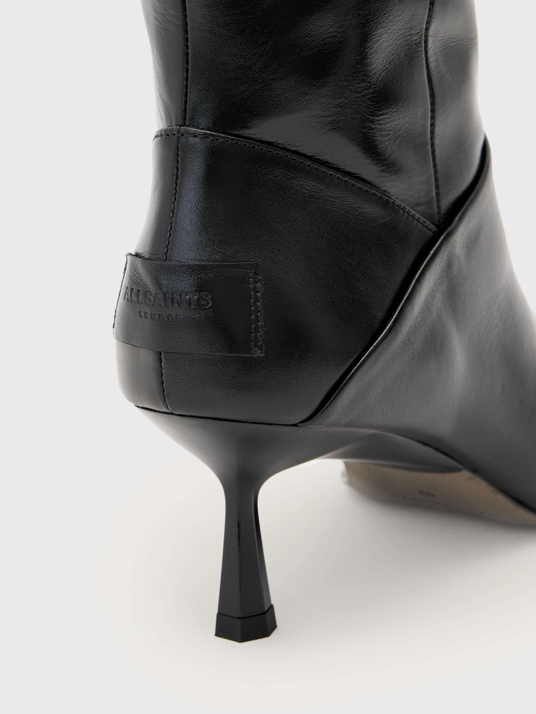 Product image 5 of 6, which shows AllSaints Odyssey Low Boots, Black, EU36