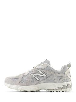New Balance 610V1 Leather Blend Trainers, Grey - view 2, Grey