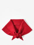 Mint Velvet Triangle Knitted Neck Scarf, Red