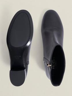 Hobbs Evelyn Leather Ankle Boots, Black - view 2, Black