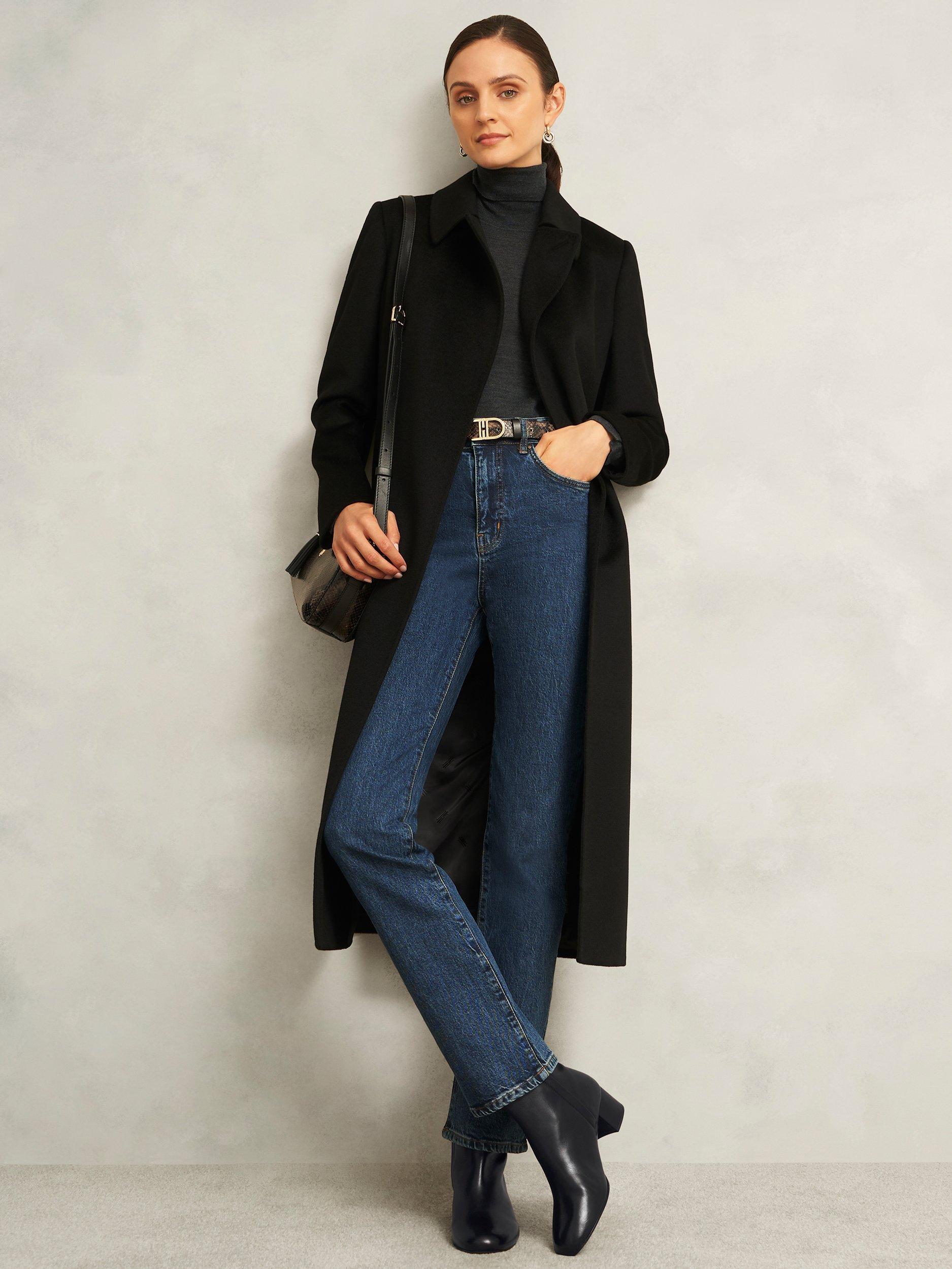 Product image 6 of 6, which shows Hobbs Evelyn Leather Ankle Boots, Black, 4