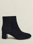 Hobbs Rochelle Suede Heeled Ankle Boots, Black