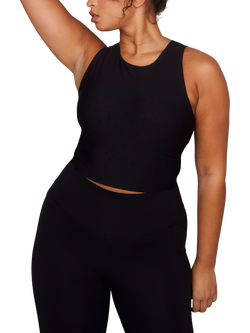 Lovall Empower Workout Top, Black, Black