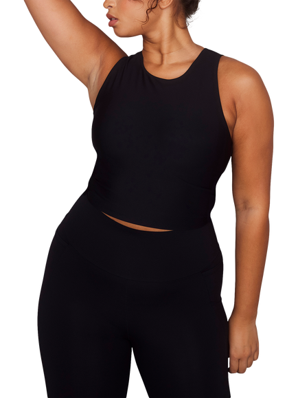 Lovall Empower Workout Top, Black, Black