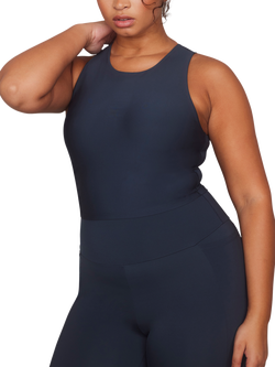 Lovall Empower Sleeveless Workout Top, Navy Blue, Navy Blue