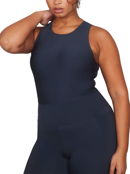 Lovall Empower Sleeveless Workout Top, Navy Blue, Navy Blue