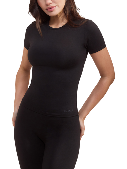 Lovall Ultimate Short Sleeve Everyday T-Shirt, Black
